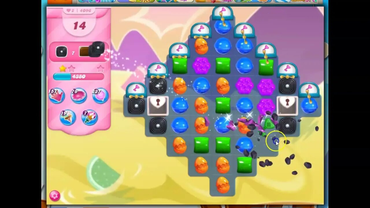 Candy Crush Level 4096 Talkthrough, 20 Moves 0 Boosters