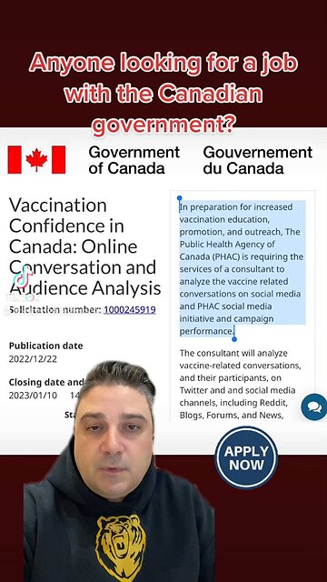 Apply for a job with the Canadian government!