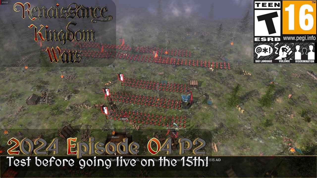 Renaissance Kingdom Wars Pre-EA (2024 Episode 04 P2) Test before going live on the 15th!