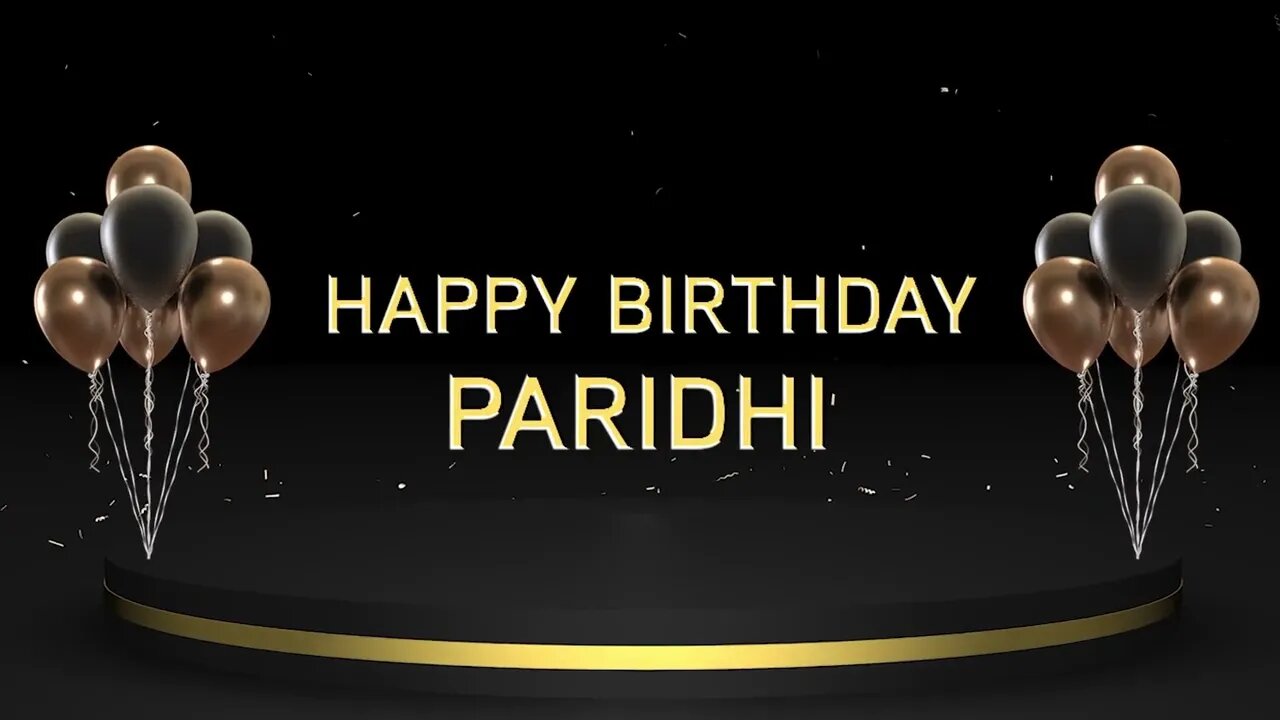 Wish you a very Happy Birthday Paridhi