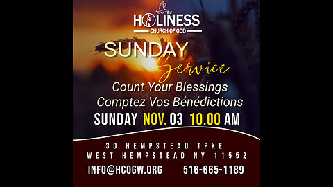 HCOG || Sunday Service 10AM 11/03/2024