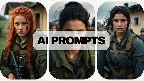 Military Woman Prompt In The Description