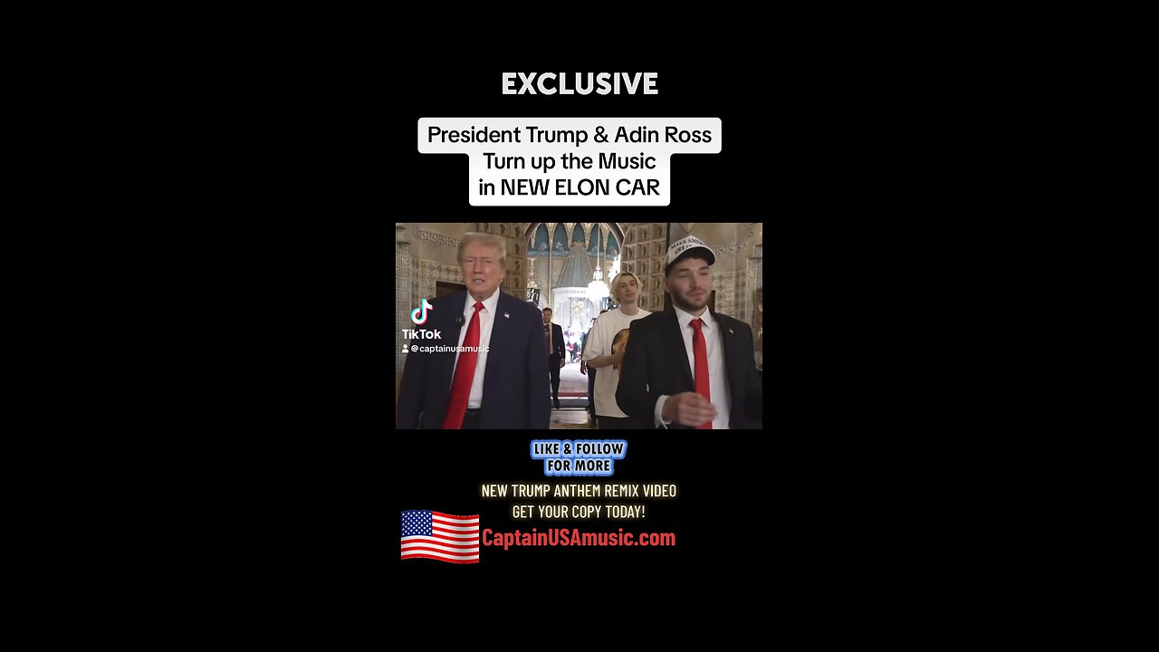 President TRUMP and Adin Ross Turn Up The Great Music