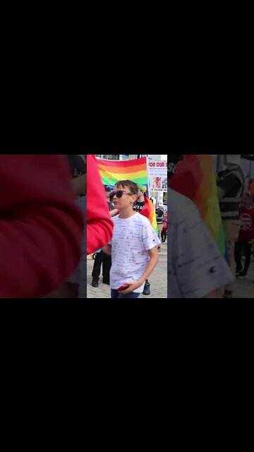 Interviewing at a Gay Protest