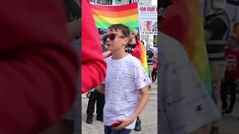 Interviewing at a Gay Protest