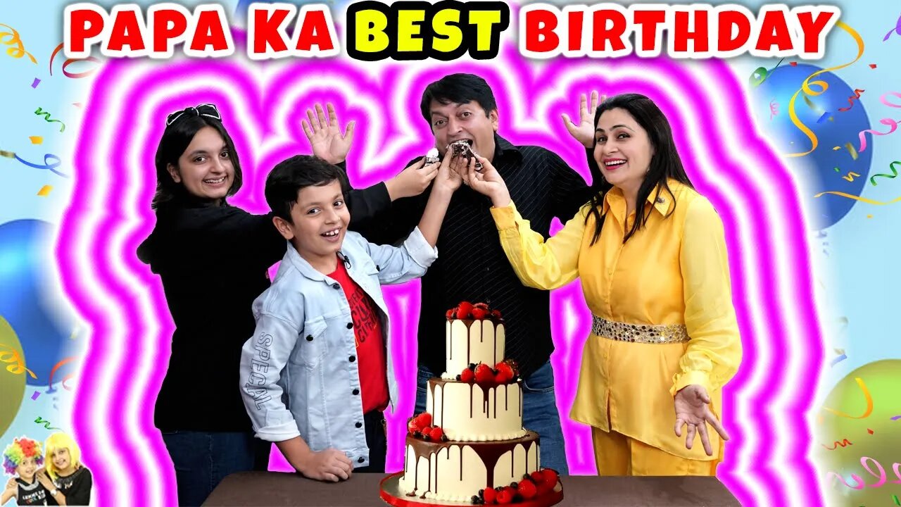 PAPA KA BEST BIRTHDAY | Who knows Dad better | YouTube Diamond Play Button