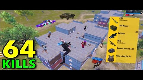 64 Kills😱BIG REVENGE GAMEPLAY in APARTMENTS🔥PUBG Mobile