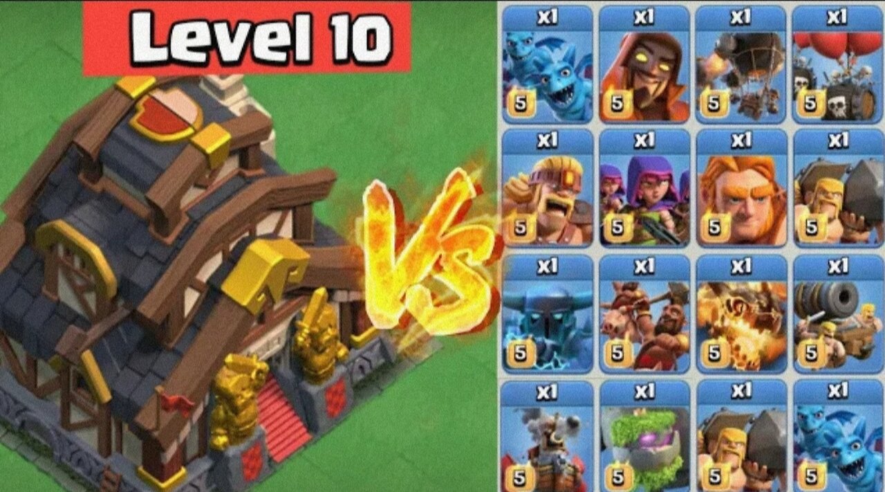 Max Capital Hall vs All Troops - Clan Capital | Clash of Clans
