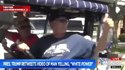 Trump Tweets Video Of Supporter Chanting "WHITE POWER"