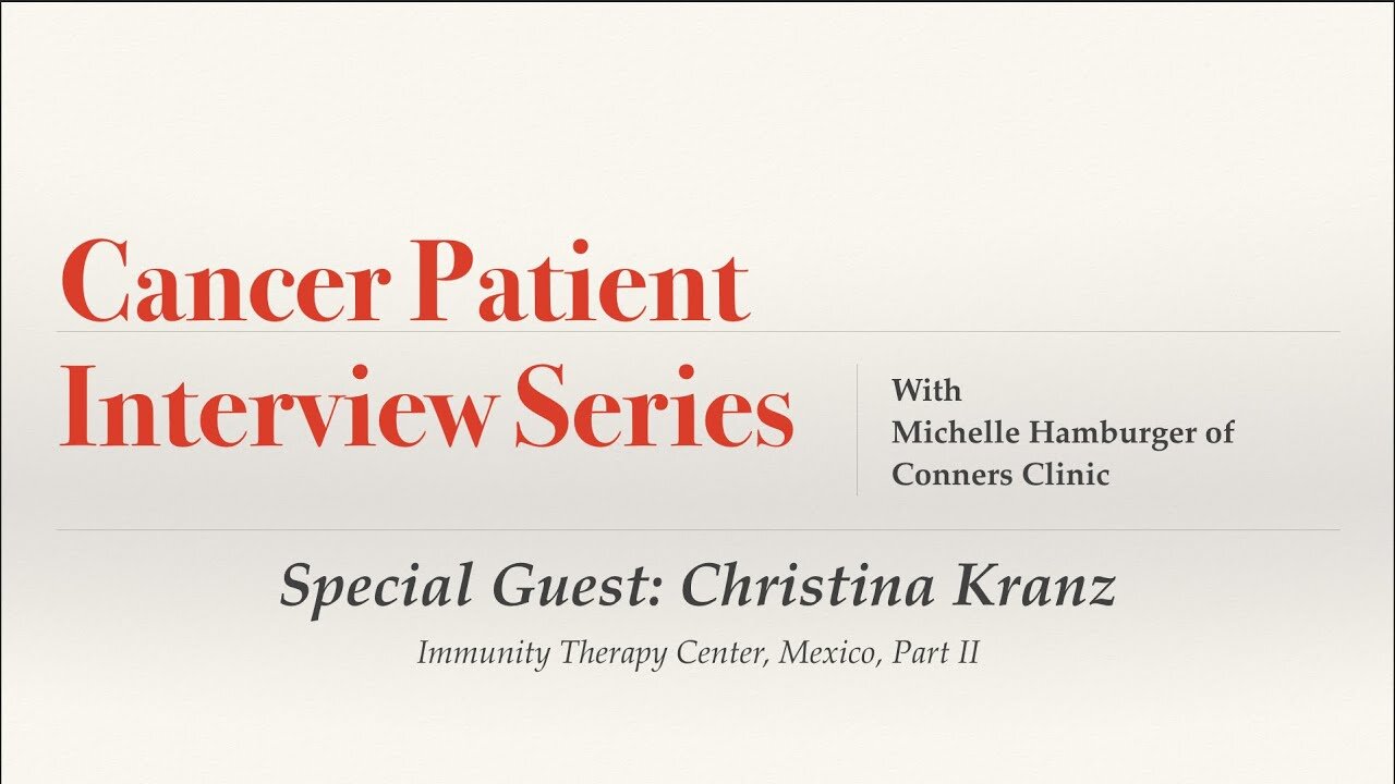 PT Interview Series - Christina Kranz, Part II - Michelle Hamburger | Conners Clinic