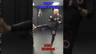 Heroes Training Center | Kickboxing & MMA "How To Throw A Front 2 & Spinning Back Kick" | #Shorts