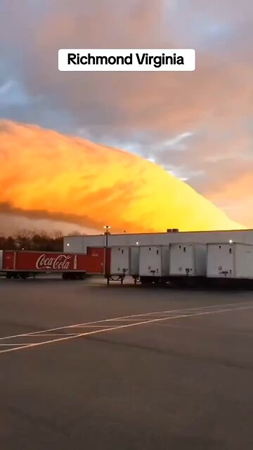 clouds in Richmond, Virginia, US.