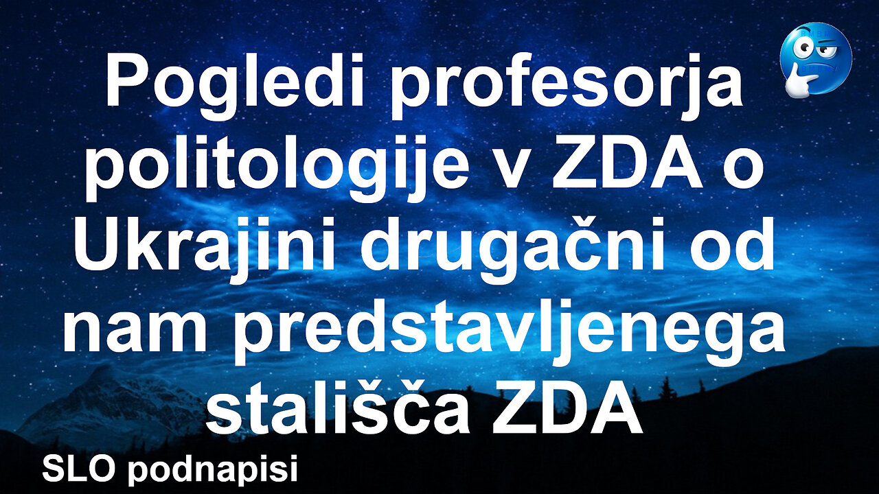 Profesor politologije v ZDA o Ukrajini drugače kot slišimo uradno iz ZDA