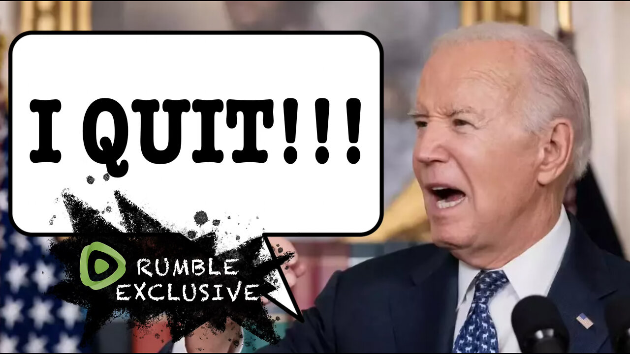 FEMBOY LOZER: President Biden Dropped out of the presidential race!!!