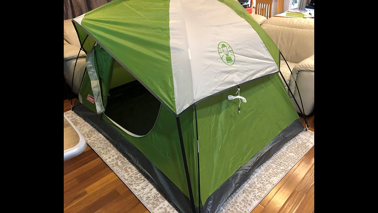 Coleman Dome Tent for indoor & OutDoor Camping Sundome Tent with Easy Setup teardown apart Navy/Grey