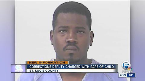 Corrections deputy charged with rape of child