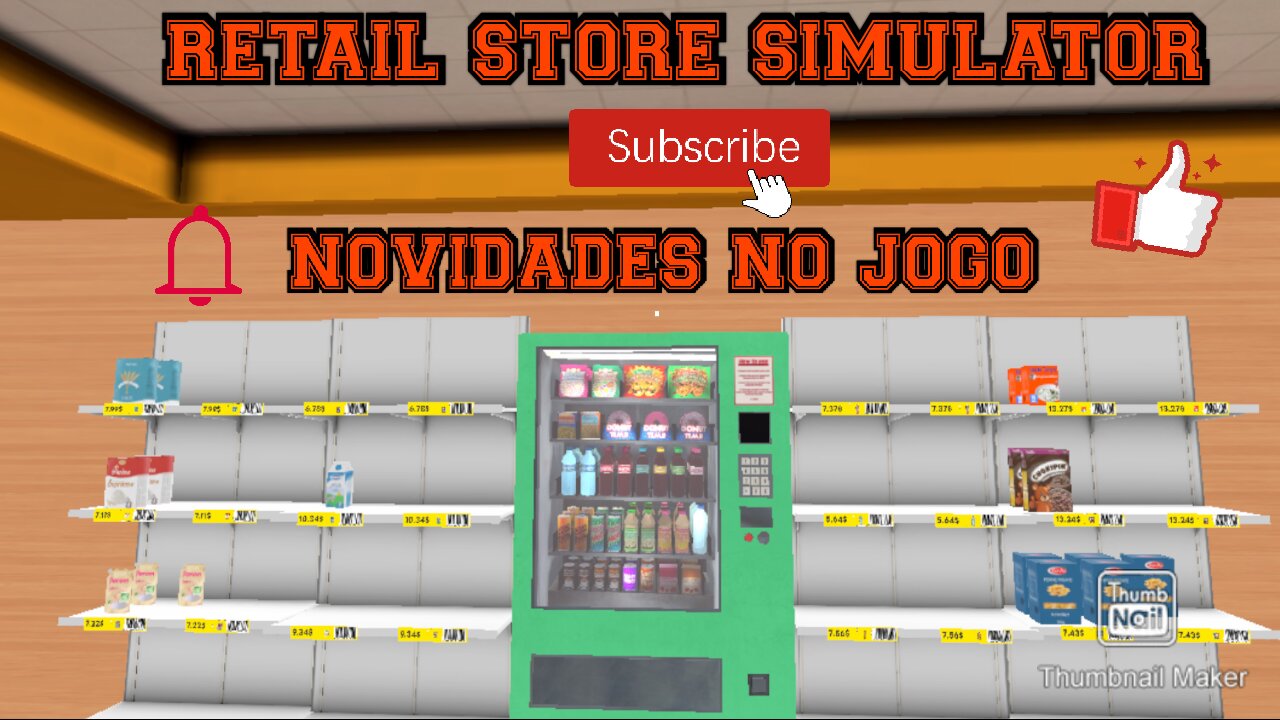 RETAIL STORE SIMULATOR #02 NOVA ATUALIZAÇÃO E COMPRANDO NOVAS PRATELEIRAS