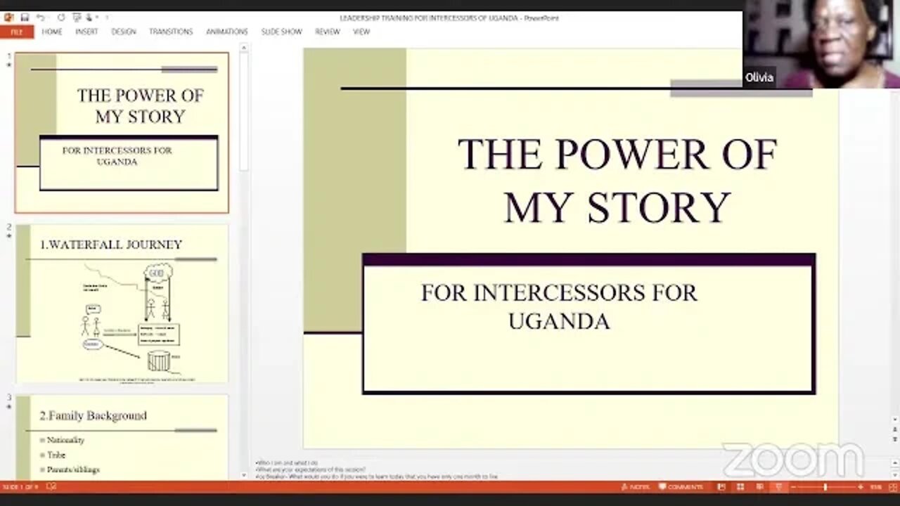 The Power of My Story by Mrs. Olivia Kyambadde - 26th October 2022