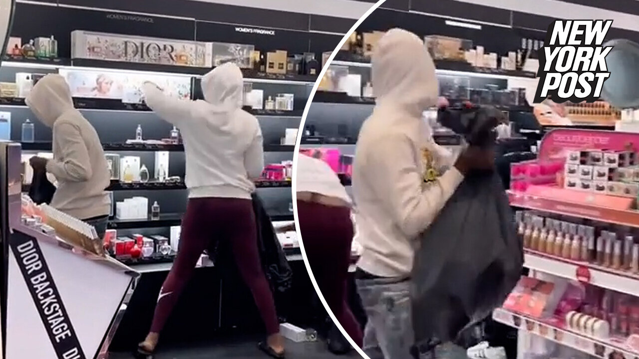 Video shows shoplifters brazenly clearing shelves of LA Sephora store