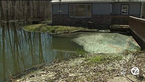 What's in the water? Neighbors concerned after mystery substance flows into Livingston County lake