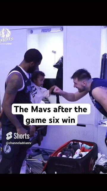 The Mavs after the game six win #sports #nba #sportsnews #dallas #basketball #basketballshorts