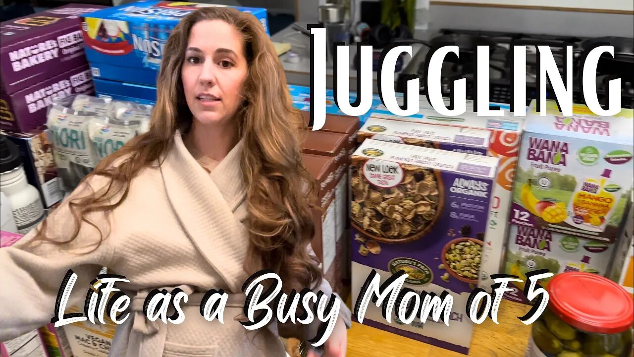 Life as a Busy Mom of 5: Grocery Haul, Family Happenings, Long Hair Curling Hack & More!