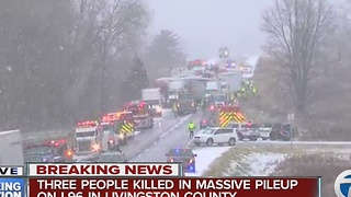 Three people killed in I-96 accident