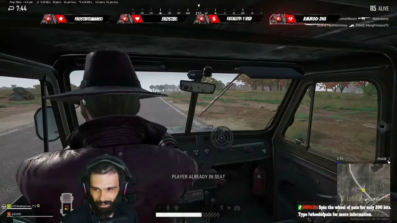 Accidently getting in an enemies vehicle