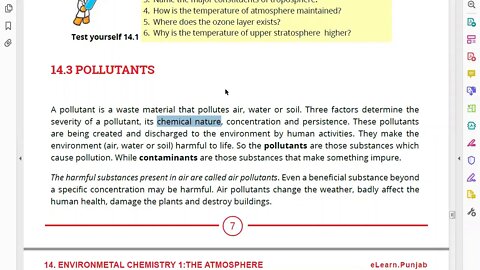 Chem 10th Pollutants