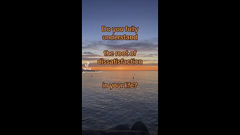 Dissatisfaction as a driver for self-knowledge! #dissatisfaction #shadowself #sunrise #sea #tarotary