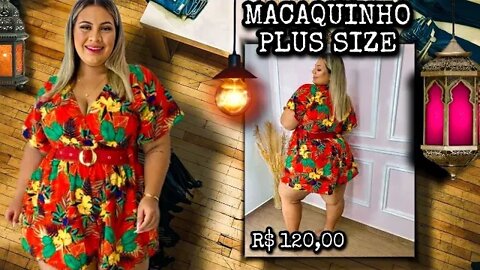 ✳️ MACAQUINHO ESTAMPADO PLUS SIZE EXTRA GG, XG, ( ATÉ O 58 )