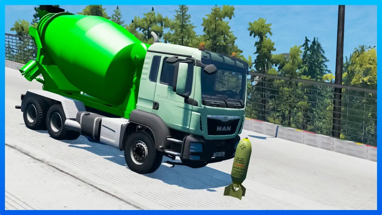 Truck vs Nuclear Bomb, shows motion BeamNG.Drive #284