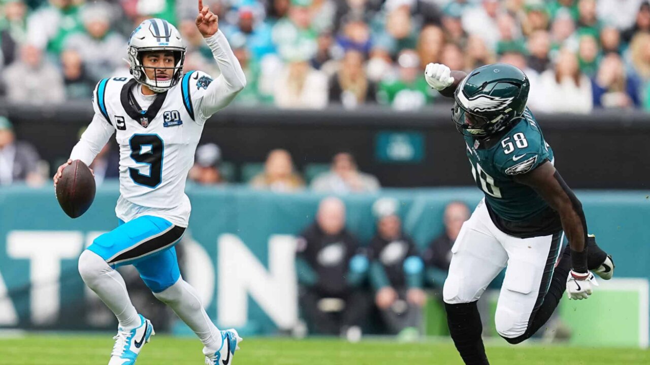 Bryce Young Week 14 Every Drop-Back, Pass, and Run Carolina Panthers at Philadelphia Eagles NFL 2024