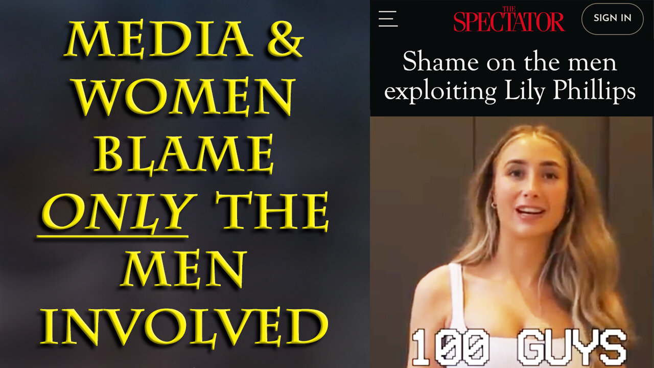 The media and both feminists and right wing women blame the men for her bad decision