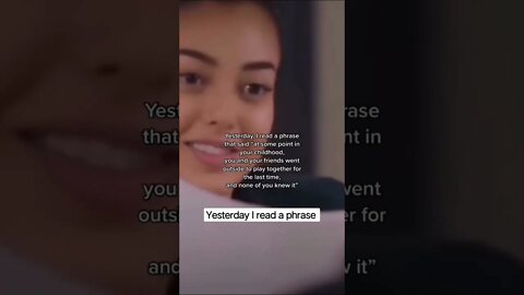 Yesterday I read a phrase....