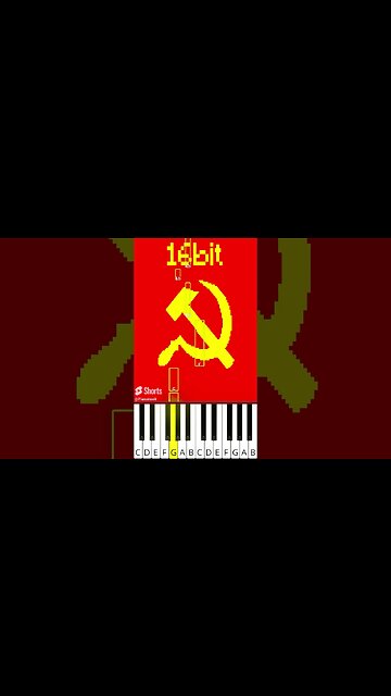 Soviet Anthem but every time more and more bits (@musicoscinicos) - Octave Piano Tutorial