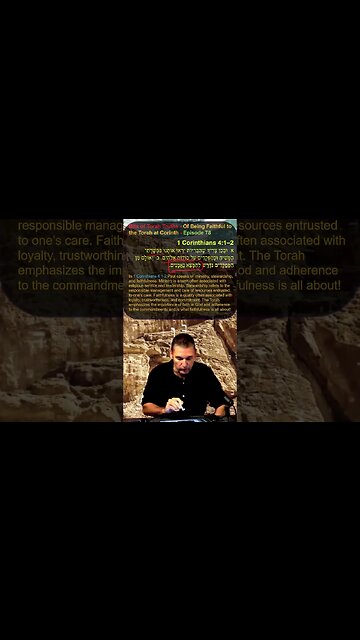 Bits of Torah Truths - Of Being Faithful to the Torah at Corinth - Episode 78