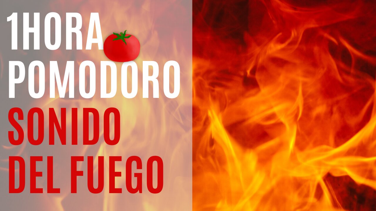 Mercarato - Estudia trabaja conmigo pomodoro 1 hora sonido del fuego