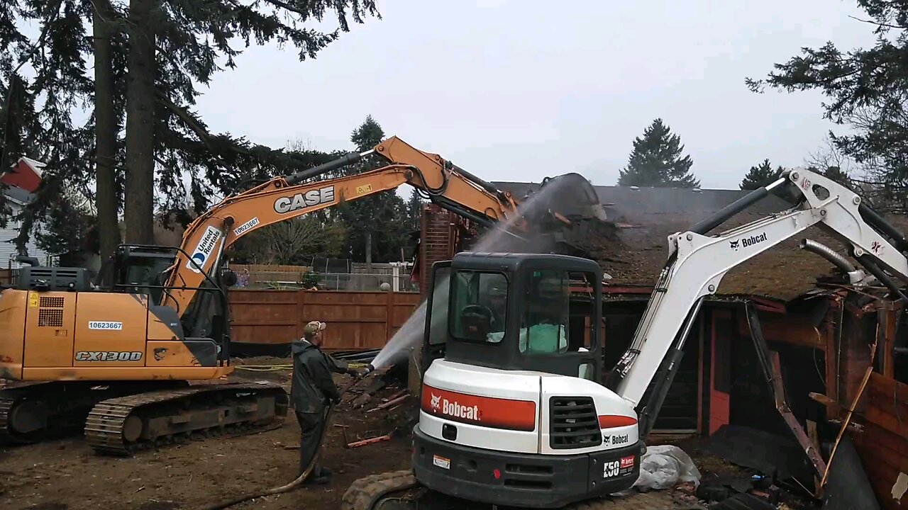 Squatter out when we demolished house