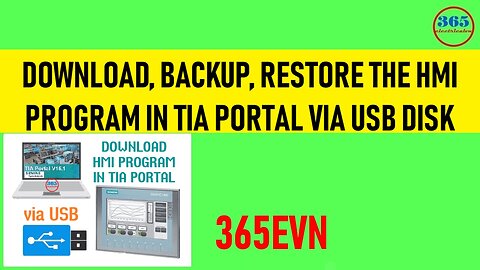 0016 - Download backup restore HMI Program Via USB Disk in TIA Portal