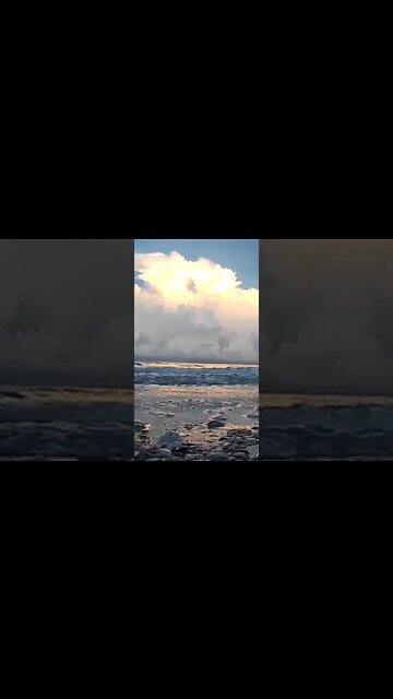 View while Metal Detecting Florida Beach Looking For Gold & Silver Treasure