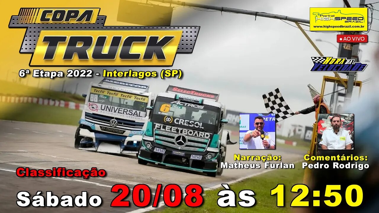 COPA TRUCK | Classificação | 6ª Etapa | Interlagos (SP) | Ao Vivo