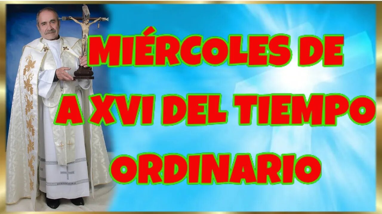 202 MIÉRCOLES DE LA XVI DEL TIEMPO ORDINARIO 2022. 4K