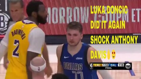 Luka Doncic Did it Again SHOCK Anthony Davis for Step Back 3 PTS!🔥😍