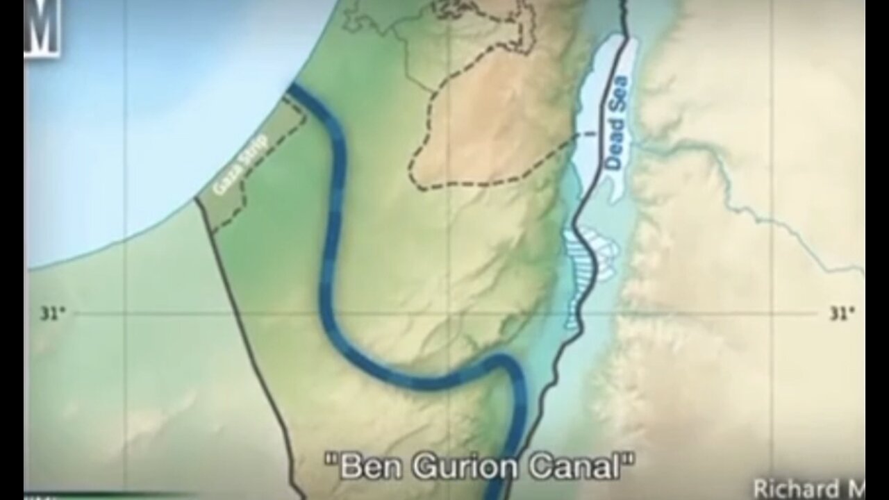 PALESTINA, GAZA: Israele ed il progetto del canale di Ben Gurion...