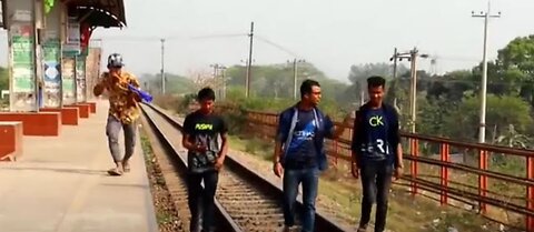 Viral Train Horn Prank Funny