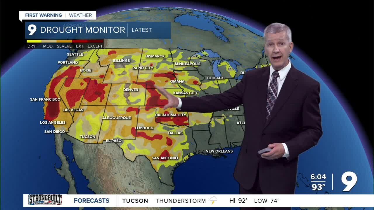 Drought monitor in the west