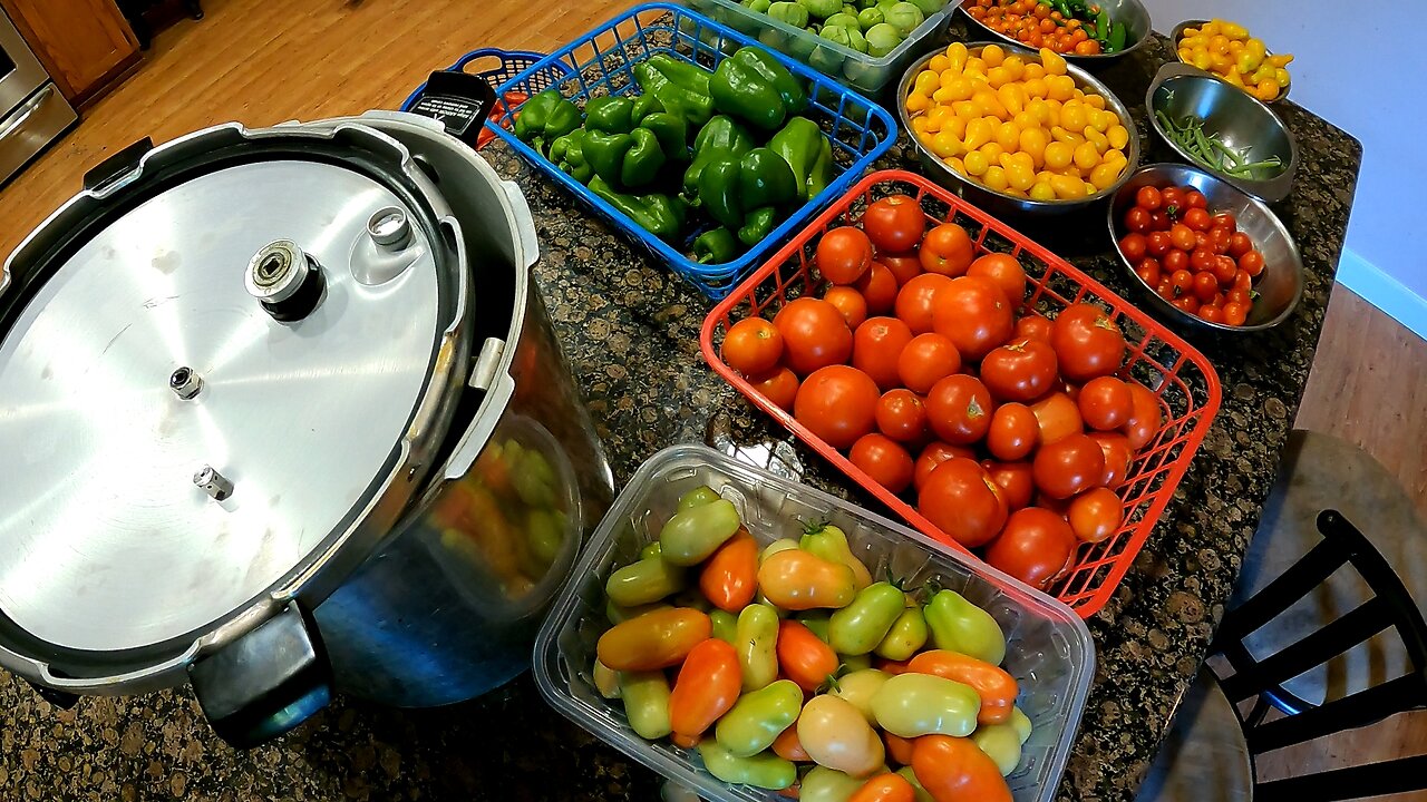 Garden Harvest and Processing - Three Days in Ten Minutes!!!