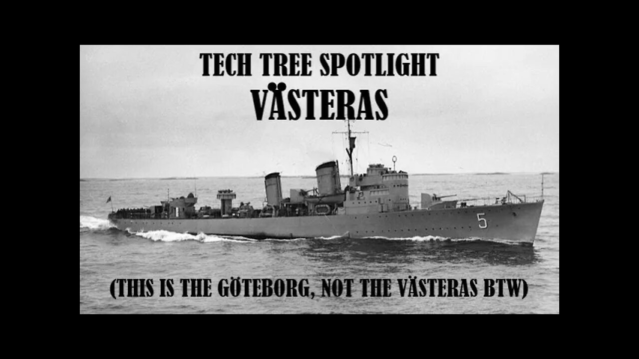 World of Warships Legends Tech Tree Spotlight: Vasteras (Early Access)