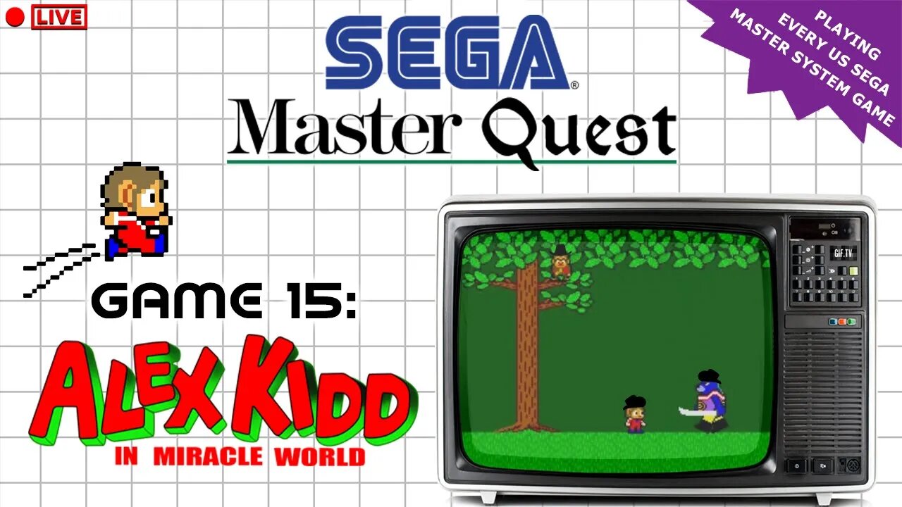 🔴LIVE - The Sega Master Quest | Game 15: Alex Kidd in Miracle World (1986)